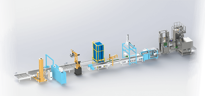 10全自動(dòng)包裝裝箱碼垛線(xiàn)